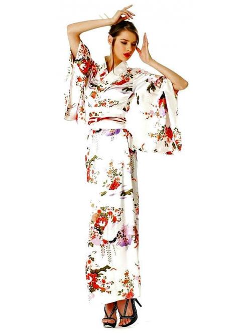 Luxurious White Kimono Long Kimono Kimono Online